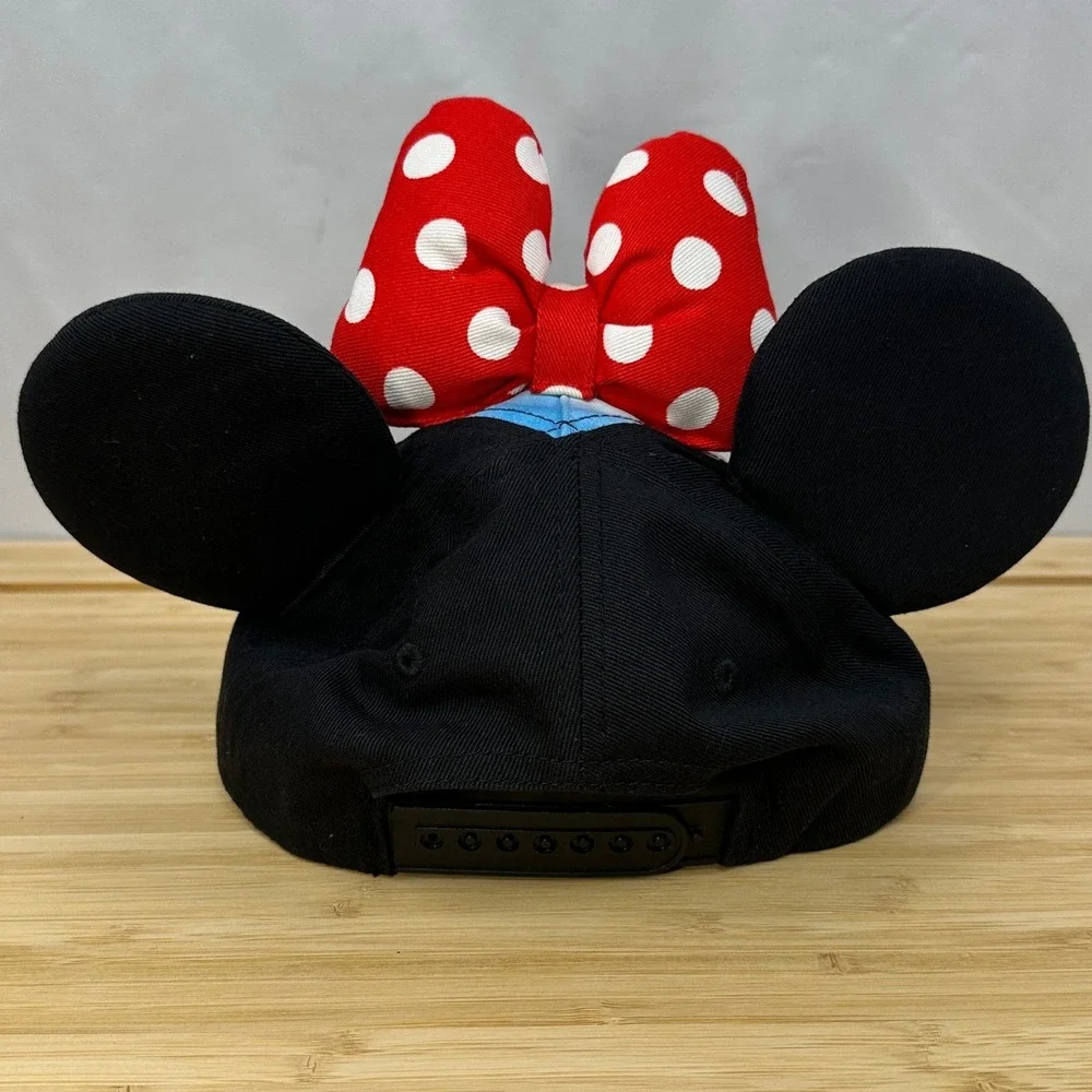 Disney Parks Minnie Mouse Baseball Cap Shanghai Disneyland‎ Resort 3D Ears Bow